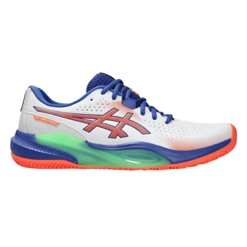ASICS Gel Challenger 15 Men's Padel Shoes White Vivid Coral