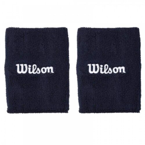 Muñequeras WILSON Wide Terry 2 pack Navy
