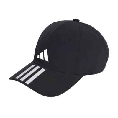 ADIDAS 3 Stripes Aeroready Running Training Baseball Cap Black 00