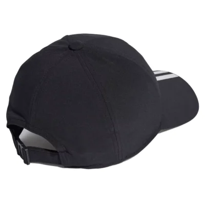 ADIDAS 3 Stripes Aeroready Running Training Baseball Cap Black 01