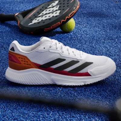 ADIDAS Courtquick Padel Shoes 2026 White Orange 02