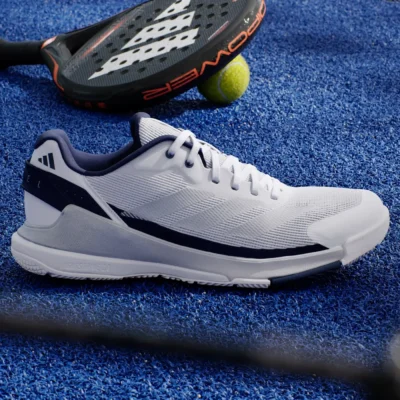 ADIDAS Crazyquick Padel Shoes Silver Metallic Dark Blue 02