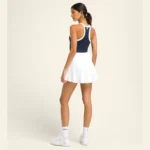 WILSON On The Daily Brami Padel Top Navy Bright White 07