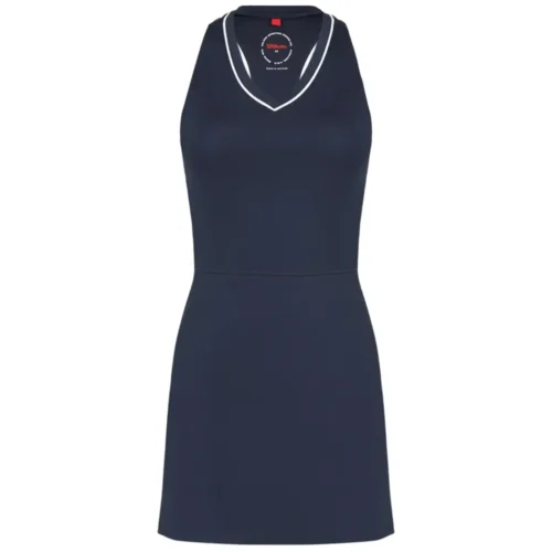 WILSON Team Women Padel Dress Navy 01