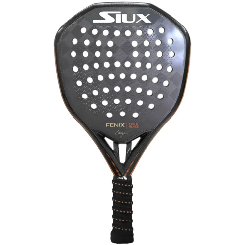 SIUX Fenix Pro 5 Black Leo Augsburger Padel Racket 01
