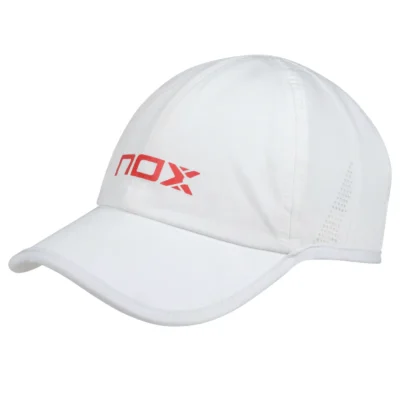 NOX Padel Cap White Red 01