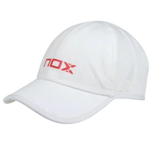 NOX Padel Cap White Red 01
