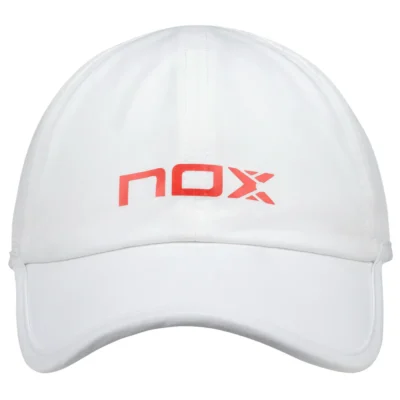NOX Padel Cap White Red 05