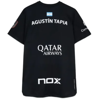 NOX Sponsors AT10 Tapia Padel T-shirt 2026 Black 01