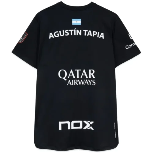 NOX Sponsors AT10 Tapia Padel T-shirt 2026 Black 01