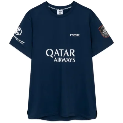 NOX Sponsors AT10 Tapia Padel T-shirt 2026 Dark Blue 02