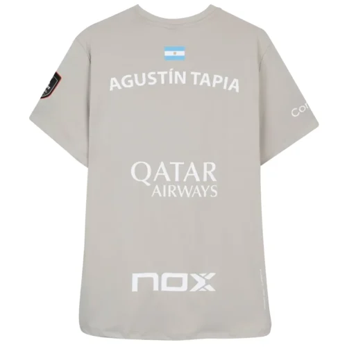 NOX Sponsors AT10 Tapia Padel T-shirt 2026 Grey