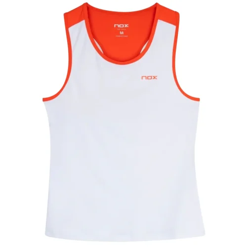 NOX Team Women Padel Tank Top White 03