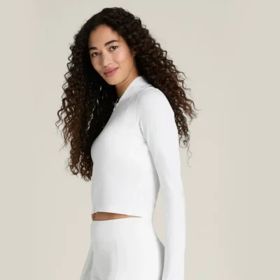 WILSON All Day Full Zip Women Padel Jacket White 02