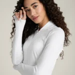 WILSON All Day Full Zip Women Padel Jacket White 04