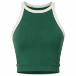 WILSON On The Daily Brami Padel Top Green White 01