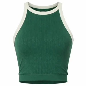 WILSON On The Daily Brami Padel Top Green White 01