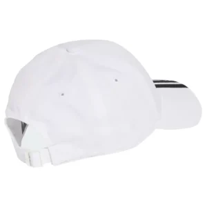 ADIDAS New Logo 3 Stripes BBall Cap White 03