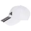 ADIDAS New Logo 3 Stripes BBall Cap White 04