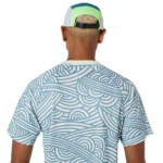 ASICS Padel Court All Over Print Padel T-Shirt 2026 Saba Blue 01