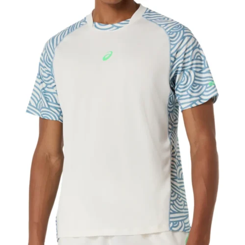 ASICS Padel Court All Over Print Padel T-Shirt 2026 Saba Blue 06