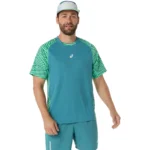 ASICS Padel Court All Over Print Padel T-shirt 2026 Vital Green 03