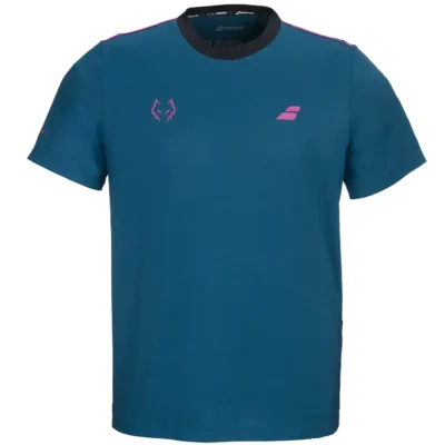 BABOLAT Crew Neck Juan Lebron Padel Tee Blue 01