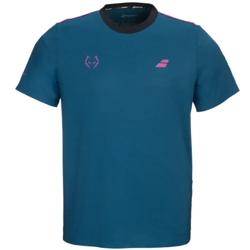 BABOLAT Crew Neck Juan Lebron Padel Tee Blue 01