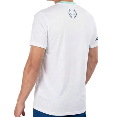 BABOLAT Crew Neck Juan Lebron Padel Tee White 02